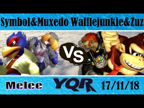 Symbol & Muxedo (G) vs. Wafflejunkie & Zuz (B) - Round Robin - YQR#9 Melee Doubles
