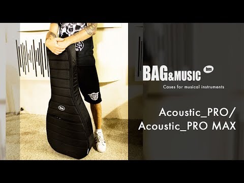 Демонстрация чехла для акустической гитары Bagandmusic Acoustic Pro