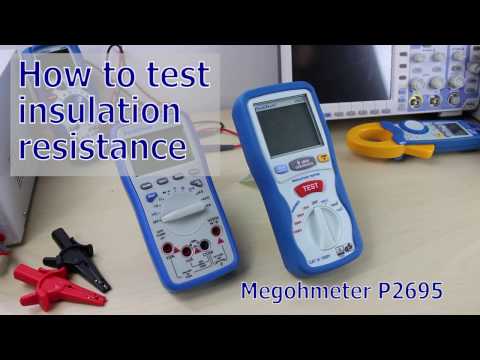 How to use an Insulation tester - Tutorial P2695 - 3 ½-digit, 125/250/500/1000 V; 4000 MΩ