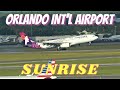 4K Plane Spotting WED 6 01 SUNRISE SPECIAL ORLANDO INT L AIRPORT AIRCRAFT IDENTIFICATION 6 01 22