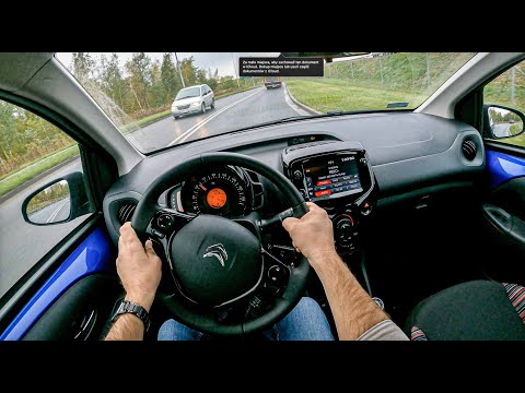 2021 Citroen C1 II (1.0 VTi 72 HP) | POV Test Drive #626 Joe Black
