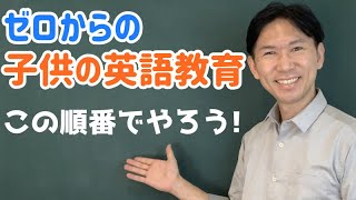 ゼロからの子供の英語教育。この順番ではじめよう！