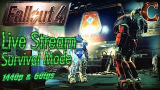 Fallout 4 Live Stream Survival Mode, 1440p 60fps Part 60: Ten Days Till Fallout 76 BETA!