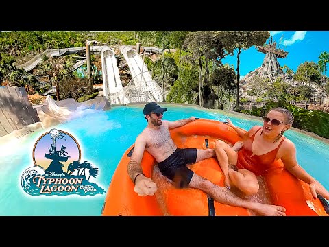 A Day At Disney's Typhoon Lagoon Water Park: POV Of ALL Slides And Lunch Review!