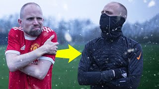 How STAY WARM during winter as a footballer #shorts