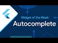 Autocomplete (Widget of the Week)