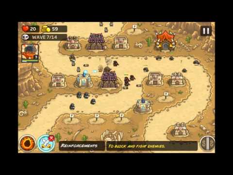 Kingdom Rush Frontiers - Veteran Dunes of Despair - Level 4 Hard