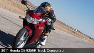 2011 Honda CBR250R Track Comparo - MotoUSA