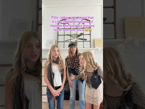 THE ONE THE ONLY HANNAH MONTANA 😱✨ @Disney @MileyCyrus #funny #sisters #fyp