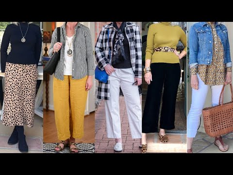 VISTE moderna y con mucho ESTILO PASADOS LO 50 con estos LOOKS para MUJER MADURA
