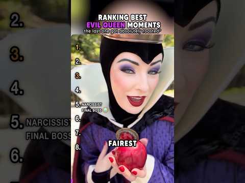 Top Evil Queen Moments In Disneyland #shorts #disneyland