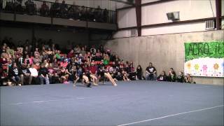 preview picture of video '2014 Acro meet in Owensville - Wood, Briggs, Freeman - Level 5 WG 11 & Under'