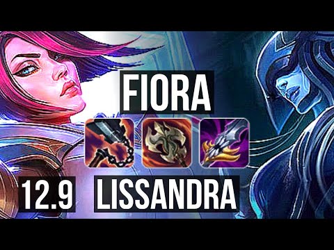 FIORA vs LISSANDRA (TOP) | Quadra, 2.2M mastery, 400+ games, 16/3/2, Dominating | NA Diamond | 12.9
