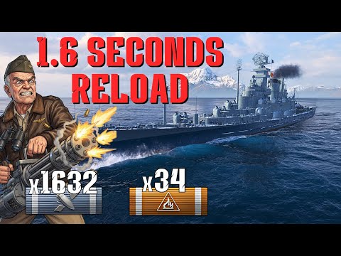 Half a Million Damage with 1632 Main Battery Hits