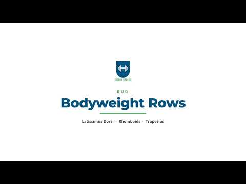 Bodyweight Rows video uitvoering