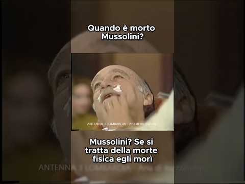 Quando è morto veramente Mussolini secondo Giorgio Almirante?