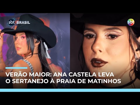 Verão Maior Paraná: Show da Ana Castela agita praia de Matinhos; assista no SBT | #SBTBrasil