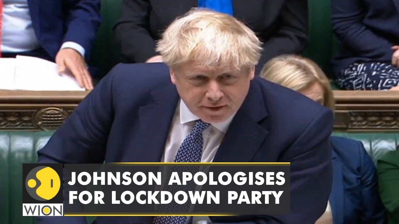 UK PM Boris Johnson apologises in British parliament for lockdown party | World English News | WION - YouTube