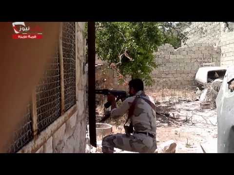 اشتباكات بين مقاتلي كتيبة عمرو ابن الجموح وقوات النظام في جبهة عزيزة في حلب