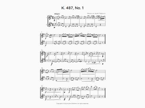 Mozart 12 duets, K. 487 - clarinet duet
