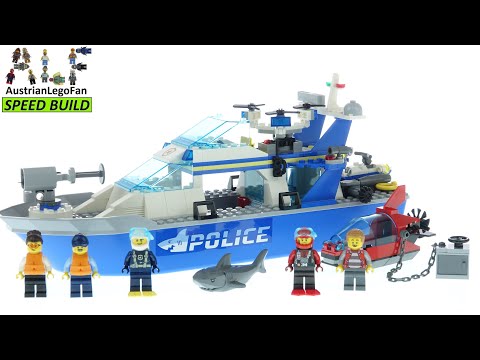 Vidéo LEGO City 60277 : Le bateau de patrouille de la police