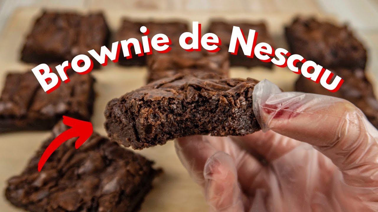 Brownie de Nescau (com Casquinha no Topo): Receita Fácil e Deliciosa!