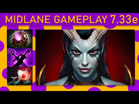 🌟25+ Kills! Queen of Pain Mid Gameplay - Dota 2 Top MMR