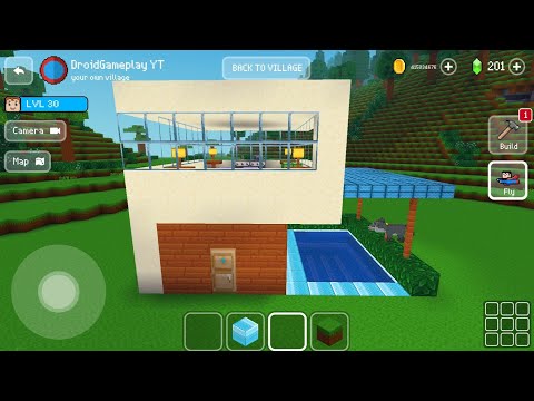 Easy House with Pool -  Credit: @WiederDude  Block Craft 3d: Building Game