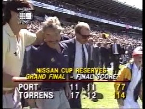 1990 Reserves Grand Final Torrens 17.12 (114) Port 11.11 (77) 2nd half