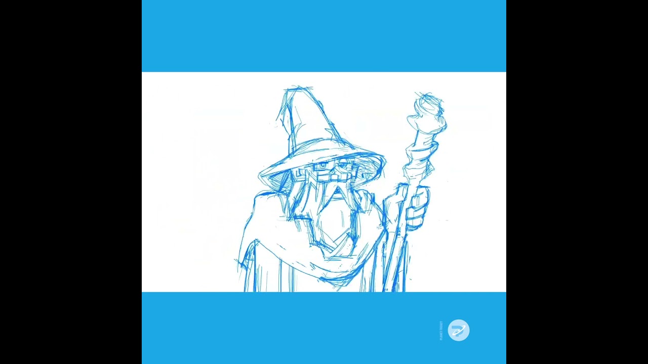 Wizard 180 turn sketch #toonboomharmony #wizard #characterdesign #animation #fundrawing