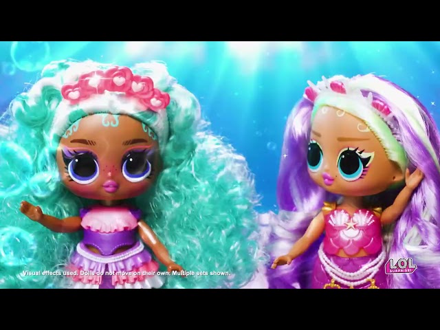 Vídeo relacionado con L.O.L. Surprise! Mermaids Makeover Magic Baby Sisters - Cola de Sirena Que Cambia de Color con Bola de Concha, 6 Muñecas para Coleccionar - para Mayores de 4 Años