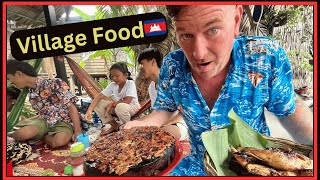 Angkor Wat, Preah Dak Village Food Review 🇰🇭 4K