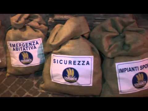 SOVRANITA DEPOSITA SACCHI DI CARBONE AL COMUNE