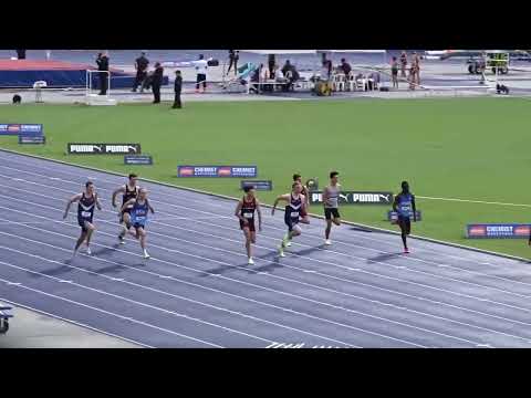 Ht2. 100m U20yrs Men, Australian Athletics Championships, Sydney 27/03/2022