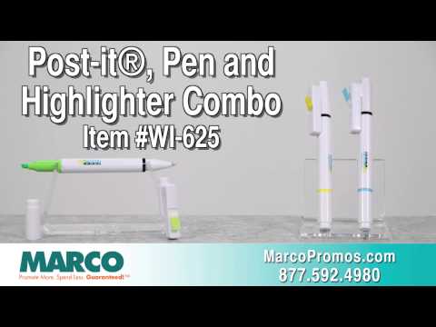 Post-it® Flag Pen and Highlighter Combo