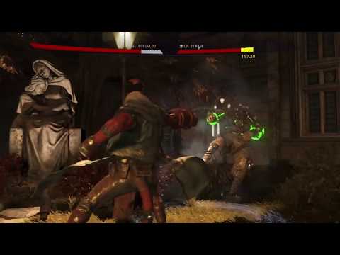 Injustice 2 HellBoy VS Bane Single Fight