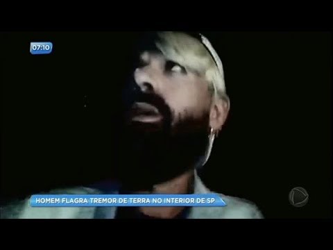 Sem querer, homem flagra tremor de terra em Tupã