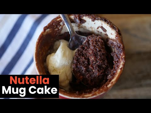 3 Ingredient Nutella Mug Cake