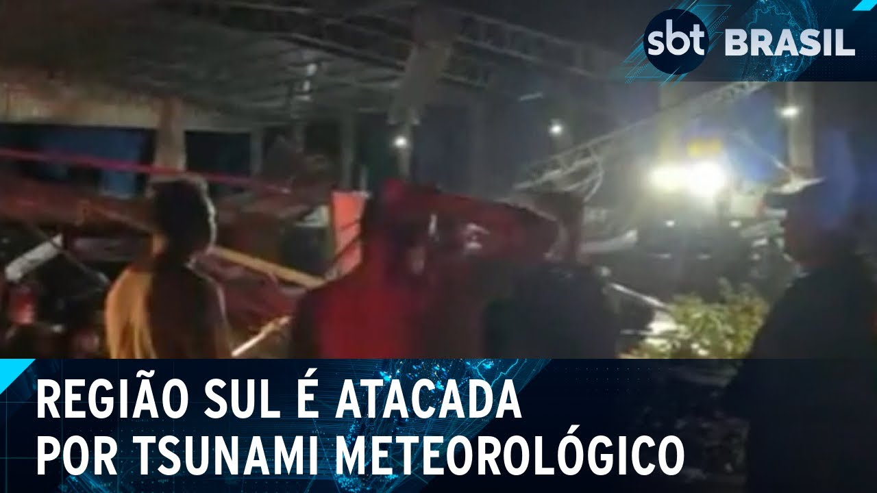 Tsunami meteorológico e tempestades causam danos no Sul do Brasil | SBT Brasil (02/12/24)