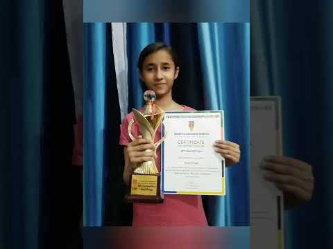 my first prize in drawing competition 😊