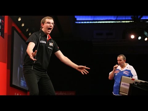 Mark Webster Beats Phil Taylor in 2011 World Darts Championship!