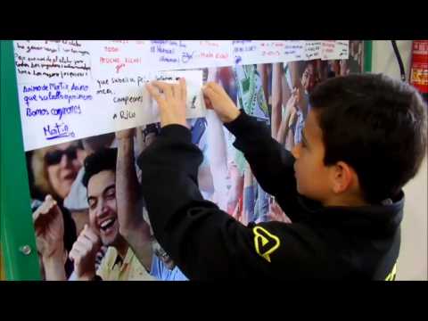 Los jóvenes franjiverdes con Manu Herrera