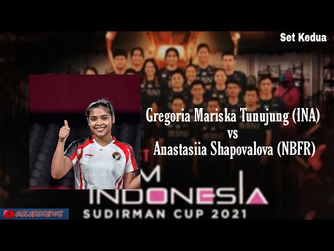 Sudirman Cup 2021 || Gregoria Mariska Tunujung (INA) vs Anastasiia Shapovalova (NBFR)