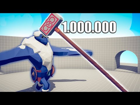 1.000.000 DAMAGE HAMMER 1 vs 1 TOURNAMENT - TABS | Totally Accurate Battle Simulator 2023
