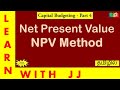 Capital Budgeting Part 4 In Tamil Net Present Value Method Management Accounting