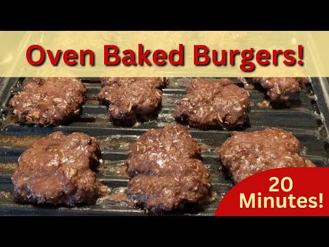 How to Bake Burgers in the Oven