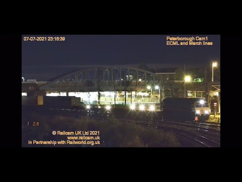 Freightliner class 66516 arriving & departing Peterborough cams