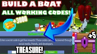 Roblox Build A Boat Codes 2019 June