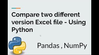Compare excel files using Python with Pandas