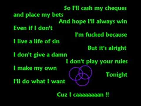 Pink - Cuz I Can [Lyrics]